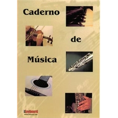 CADERNO de MÚSICA - Pauta Musical de 5 linhas.